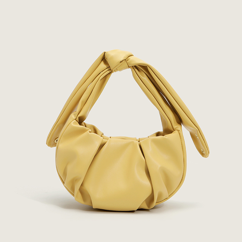 Simple And Niche Design Folds Soft Small Bag New Foreign Style Wild Ins Knotted Underarm Bag Messenger Bag - Image 2