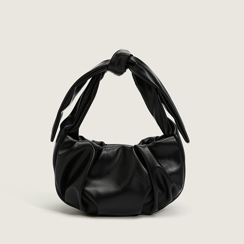 Simple And Niche Design Folds Soft Small Bag New Foreign Style Wild Ins Knotted Underarm Bag Messenger Bag - Image 6